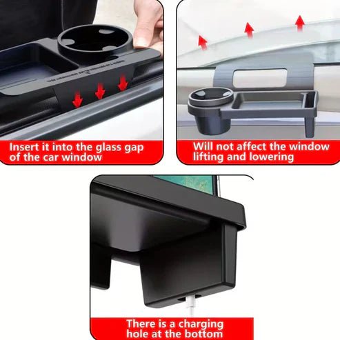 Car Armrest Mobile Phone & Cup Holder - Al Deyar
