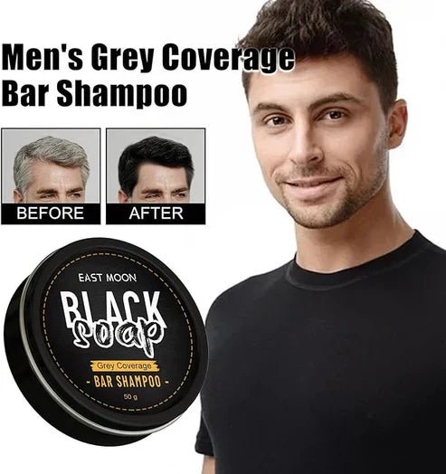 EAST MOON - Black Soap Bar Shampoo (Original) - Al Deyar