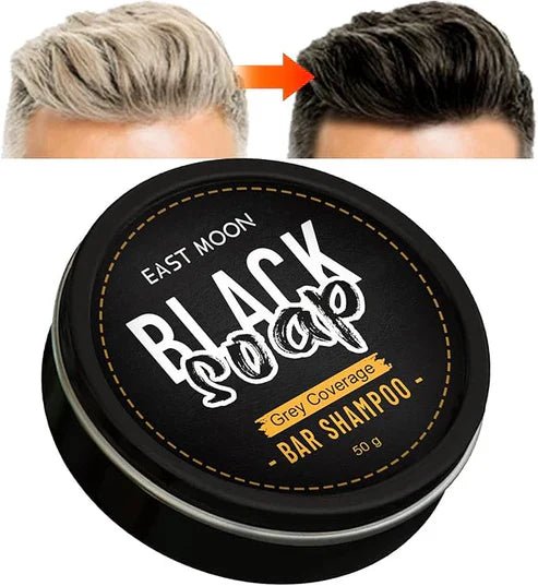 EAST MOON - Black Soap Bar Shampoo (Original) - Al Deyar