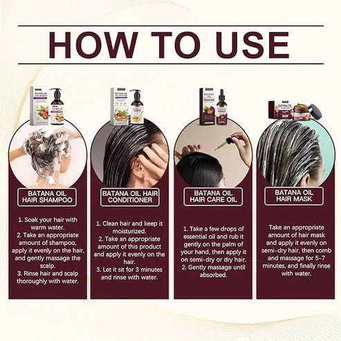 EELHOE - Batana Oil Hair Care Set (Original) - Al Deyar